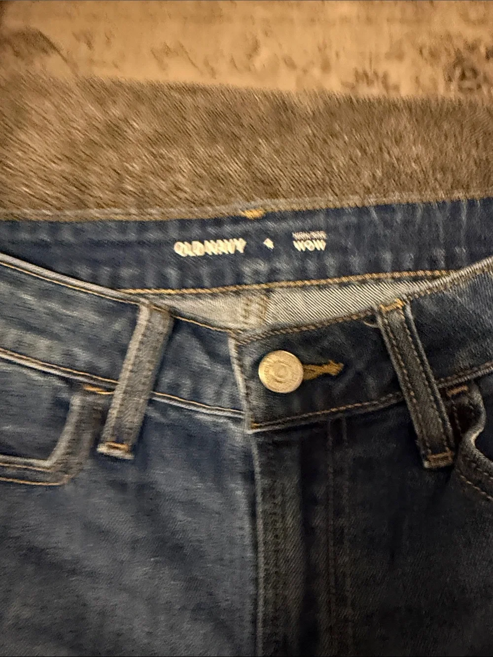 Old Navy Blue Rolled-Hem Denim Shorts